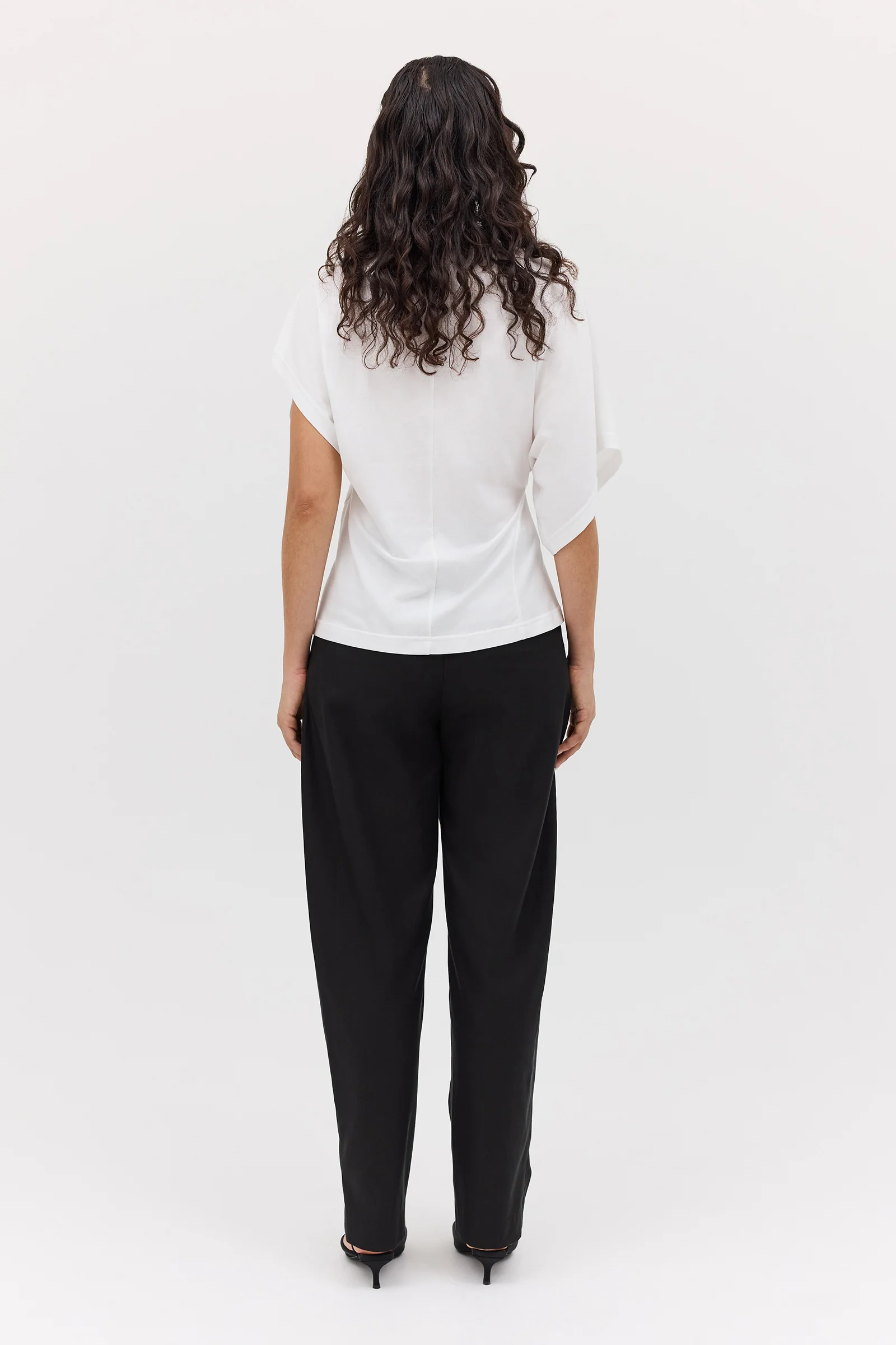 WHITE JERSEY SYNCHRONISE TOP - Image 9