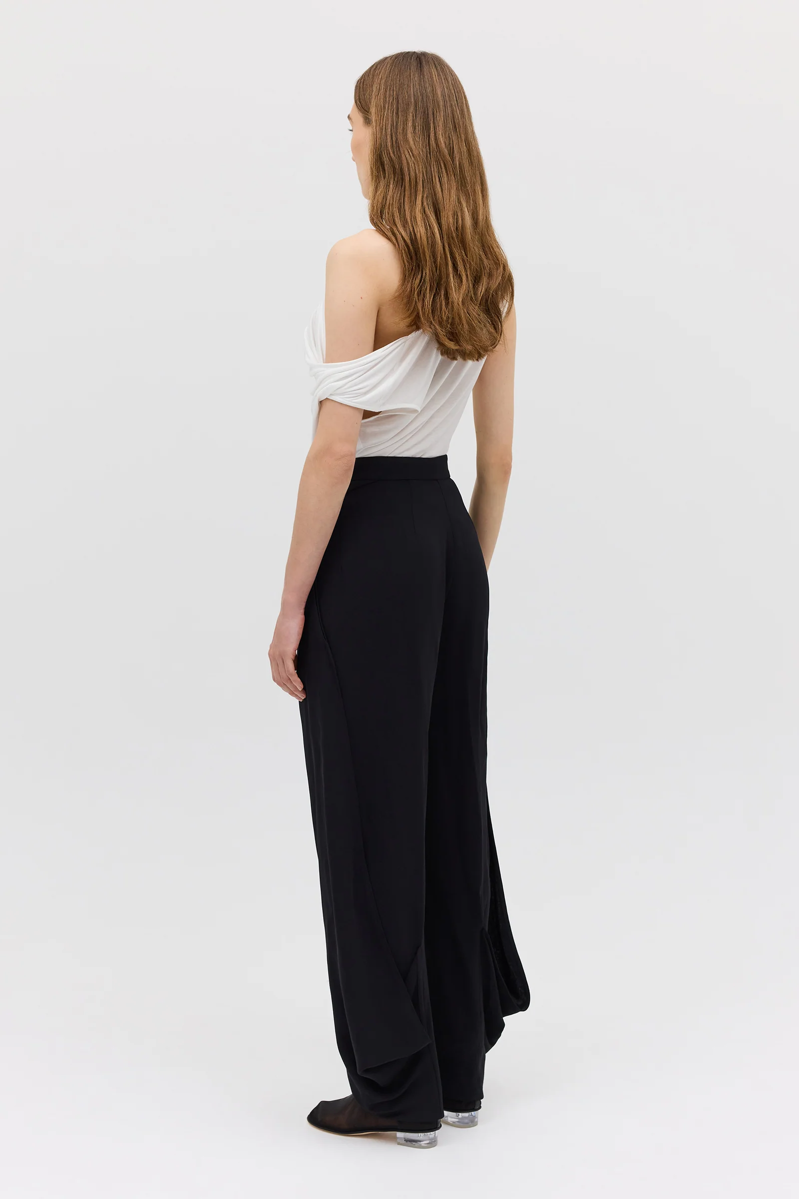 WHITE JERSEY VERSED TOP - Image 6