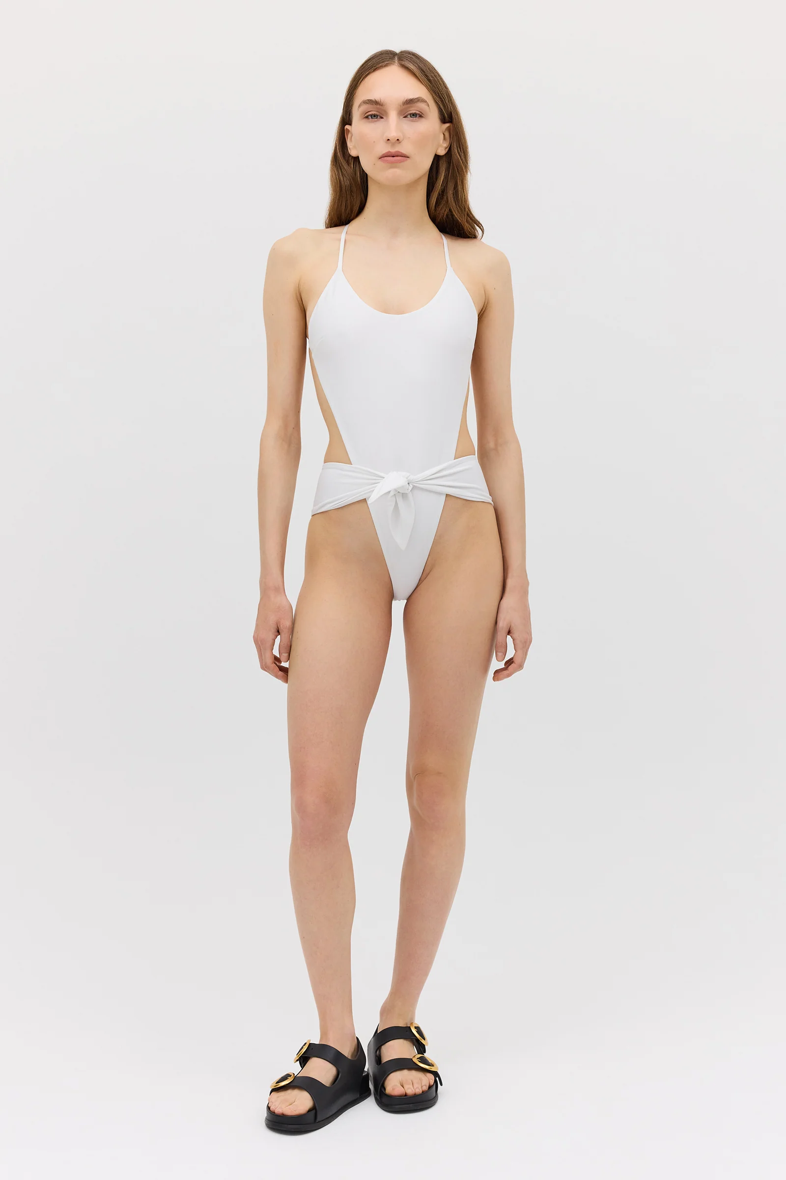 WHITE SPANDEX RISING ONE PIECE - Image 3